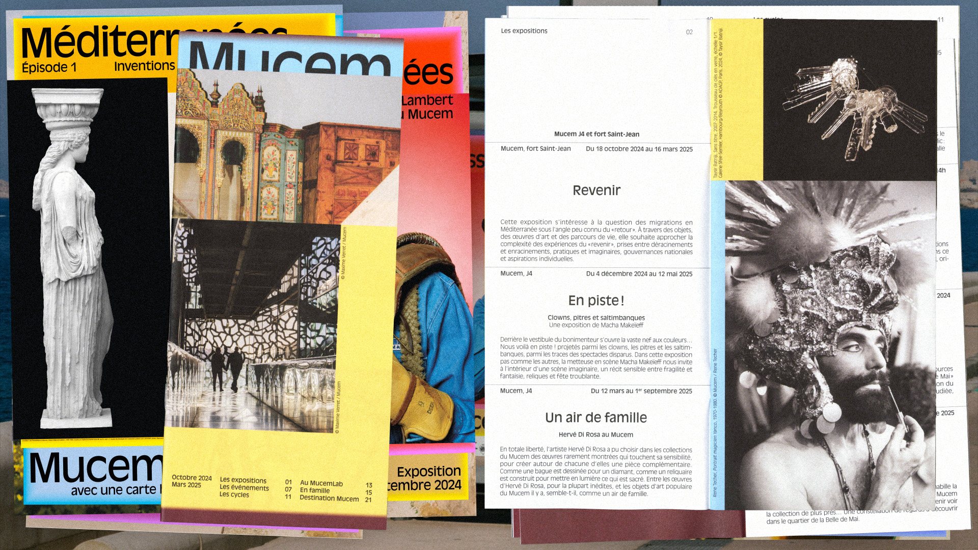 Mucem — affiches et doubles pages de publications, vue 16 — Les Graphiquants